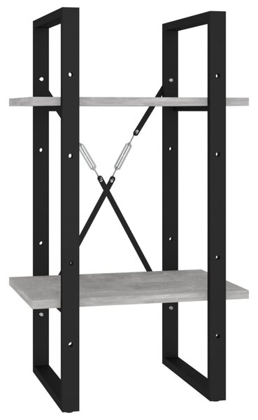 5 szintes betonszürke szerelt fa könyvszekrény 40 x 30 x 175 cm