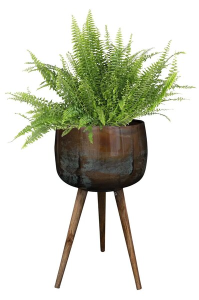 Jolien díszcserép 39x67 cm – lábakon, fehér