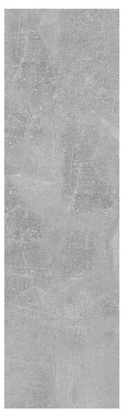 Betonszürke szerelt fa fali polc 75 x 16 x 55 cm