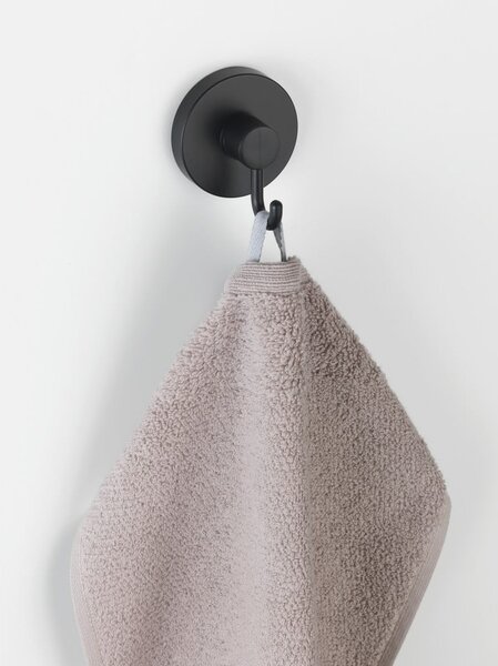 Vacuum-Loc® Pavia 2 db fekete törölközőtartó akasztó - Wenko