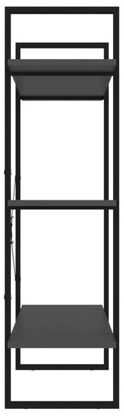 Szürke forgácslap könyvszekrény 100 x 30 x 105 cm