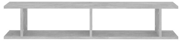 2 db betonszürke forgácslap fali polc 105 x 18 x 20 cm
