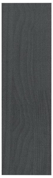 Szürke tömör fenyőfa könyvszekrény/térelválasztó 100 x 30 x 103 cm