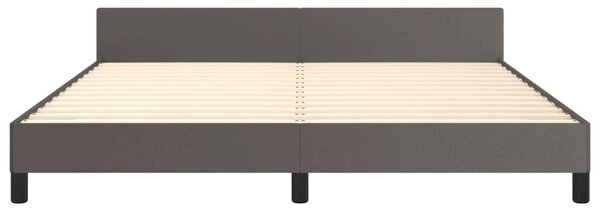 VidaXL Ágykeret - Műbőr - Fejtámla - 160x200 cm