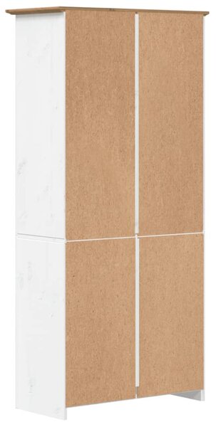 BODO barna tömör fenyőfa könyvszekrény 82 x 40 x 173 cm