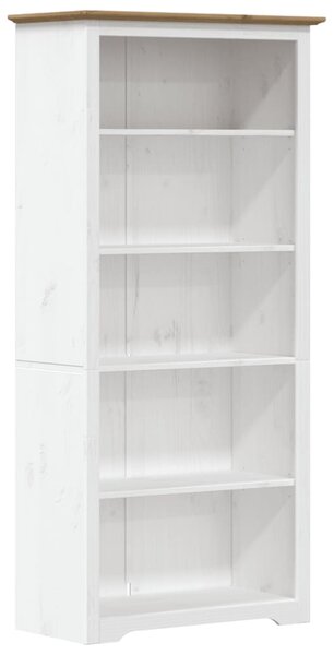 BODO barna tömör fenyőfa könyvszekrény 82 x 40 x 173 cm