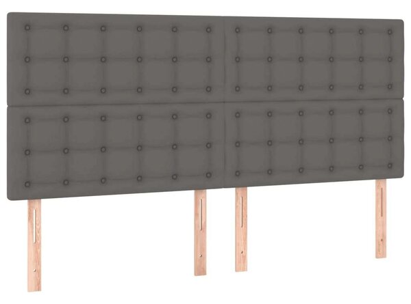 VidaXL Ágykeret - Műbőr - Fejtámla - 160x200 cm