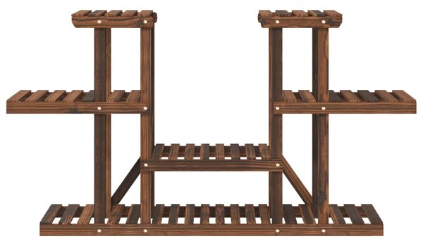 Tömör fenyőfa virágtartó állvány 110 x 25 x 73 cm