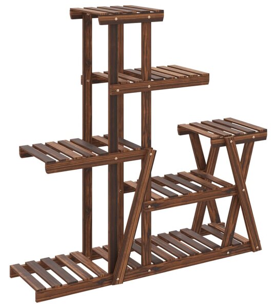 Tömör fenyőfa virágtartó állvány 95 x 25 x 96 cm