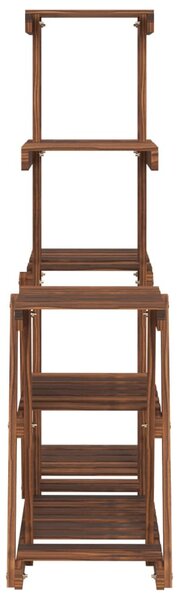 Tömör fenyőfa virágtartó állvány 95 x 25 x 96 cm