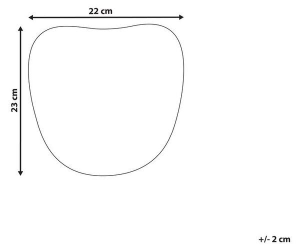 Fali Dekoráció Arc KATSINA Mangófa 22 cm Piros