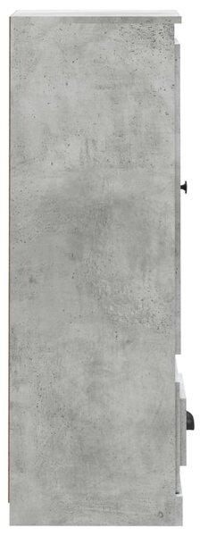 Betonszürke szerelt fa magasszekrény 36x35,5x103,5 cm