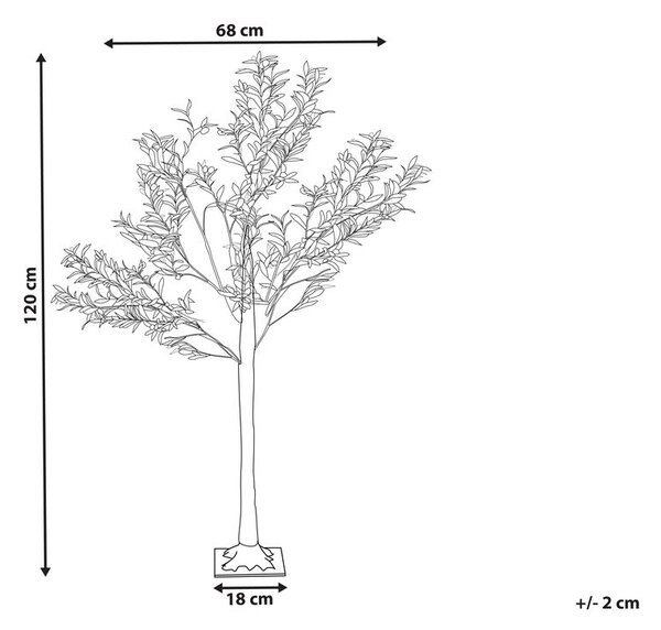 Kültéri dekoráció LED CELIONI Fa 120 cm Zöld