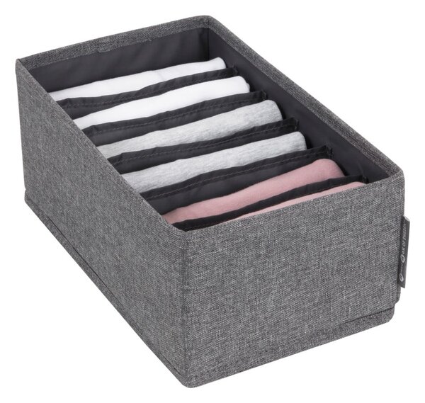 Drawer szürke rekeszes fiókrendszerező, 16,5 x 11 cm - Bigso Box of Sweden