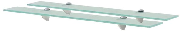 2 db lebegő üvegpolc 70 x 20 cm 8 mm