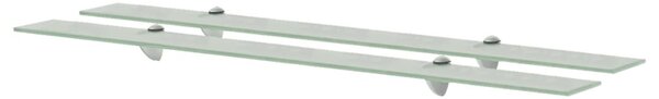 2 db lebegő üvegpolc 100 x 20 cm 8 mm