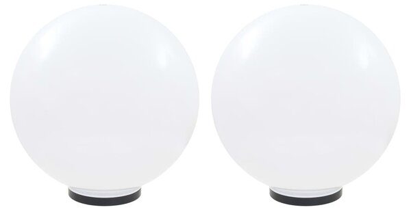 VidaXL 2 db LED gömblámpa 50 cm PMMA
