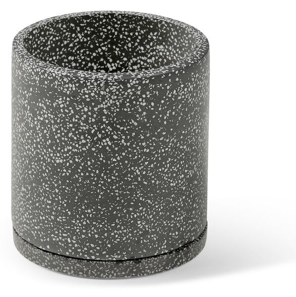Terrazzo sötétszürke virágcserép, ø 34 cm - Bonami Selection