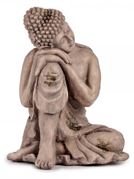 Ibergarden Dekoratív Kerti figura Buddha Szürke Polyresin (34,5 x 54,5 x 31 cm)