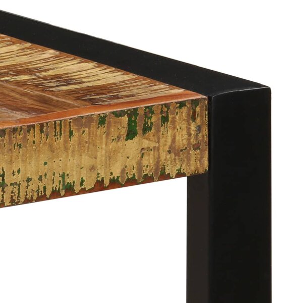 Tömör újrahasznosított fa étkezőasztal 140 x 70 x 75 cm