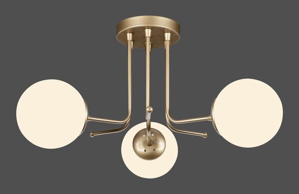Star aranyszínű mennyezeti lámpa, magasság 34 cm - Squid Lighting