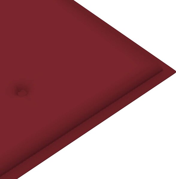3 személyes tömör eukaliptuszfa kerti pad párnával 150 cm