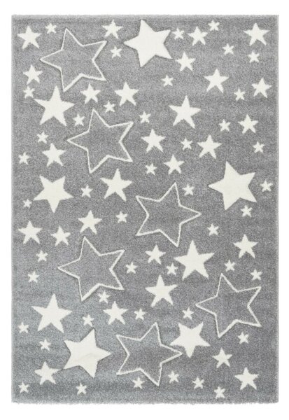 Amigo 329 ezüst gyerekszőnyeg csillagokkal 120x170 cm