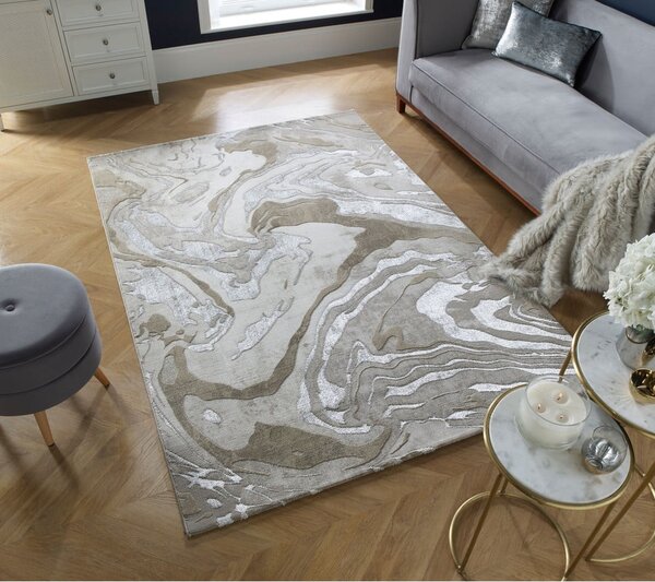 Bézs szőnyeg 80x150 cm Marbled – Flair Rugs