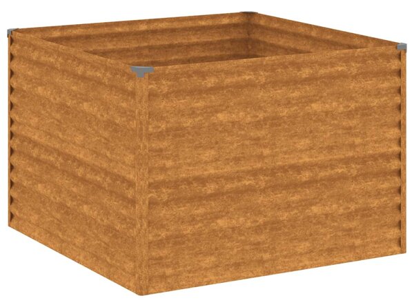Corten acél kerti magaságyás 100x100x69 cm