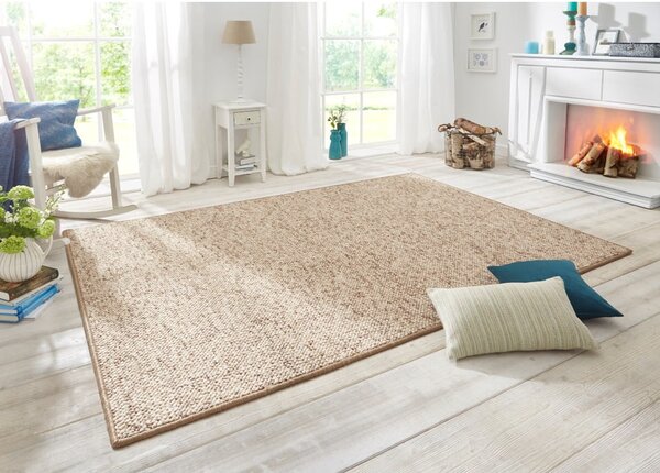 Világosbarna szőnyeg 80x150 cm Wolly – BT Carpet