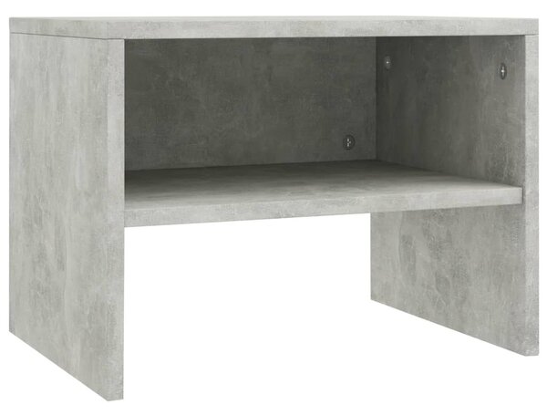 2 db betonszürke szerelt fa éjjeliszekrény 40 x 30 x 30 cm