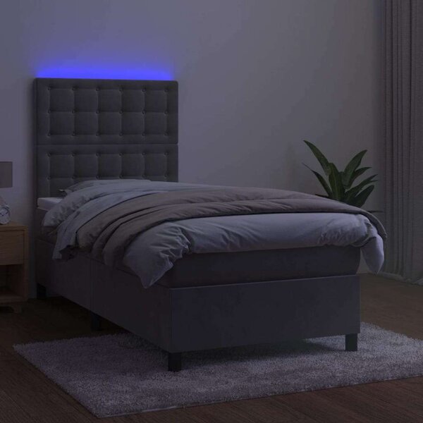 Bársony Ágy LED-del - 100x200 cm