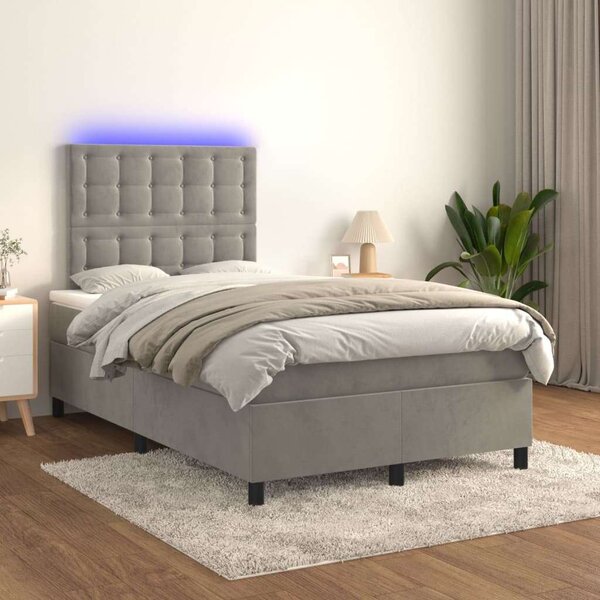 Bársony Ágy LED-del - 120x200 cm