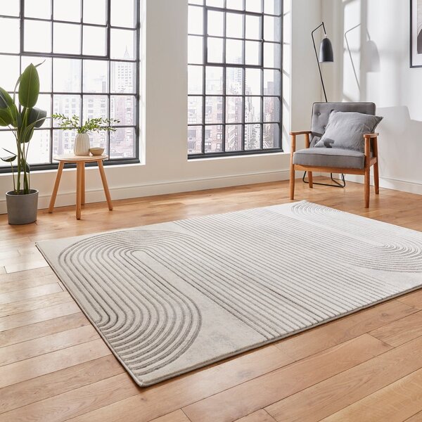 Világosszürke-krémszínű szőnyeg 80x150 cm Apollo – Think Rugs