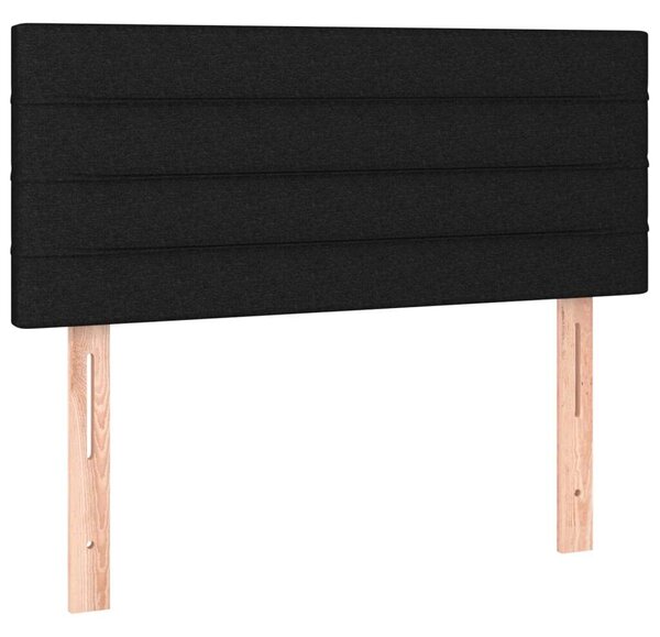 Modern Fekete Ágy LED-del - 120x200 cm