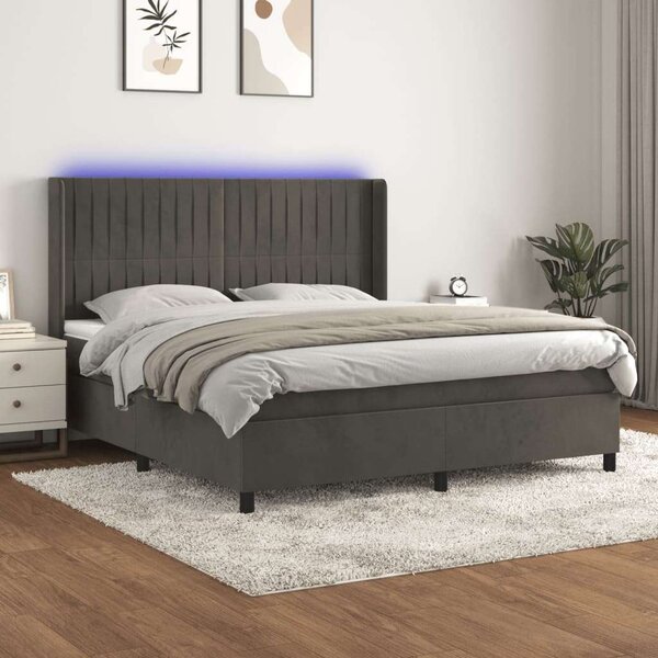 Bársony Ágy LED-del - 160x200 cm