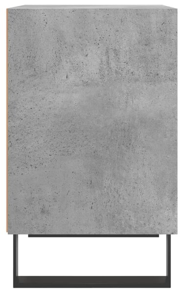 2 db betonszürke szerelt fa éjjeliszekrény 40x30x50 cm