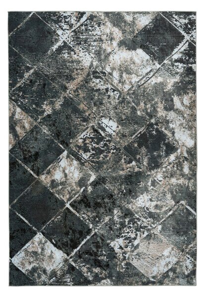 Greta 805 PET fekete szőnyeg 120x170 cm