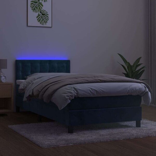 Bársony Ágy - LED-es Fejtámla - 100x200 cm