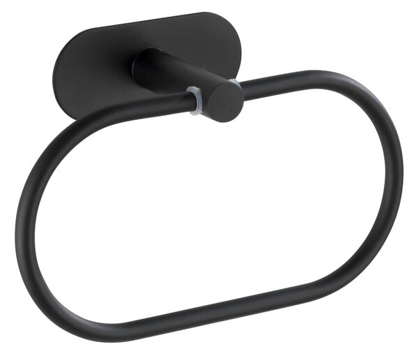 Orea Ring Turbo-Loc® rozsdamentes acél matt fekete fali törölköző tartó - Wenko