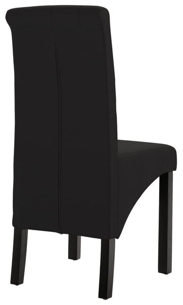 4 db fekete szövet étkezőszék