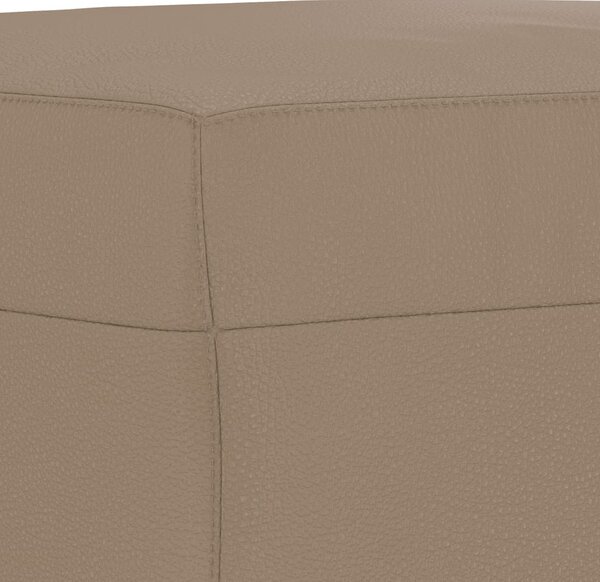 4 részes cappuccino műbőr ülőgarnitúra párnákkal