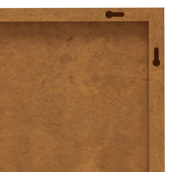 3 db famintás corten acél kerti faldísz 105 x 55 cm