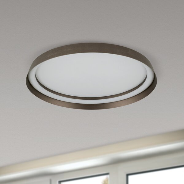 MANTA modern CCT LED mennyezeti lámpa , bronz, 2400lm