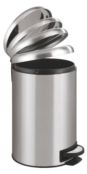 Leman ezüstszínű pedálos szemetes, 12 l - Wenko