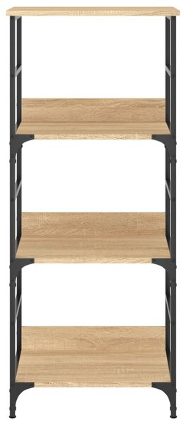 Sonoma tölgy színű szerelt fa könyvespolc 50 x 33 x 117,5 cm