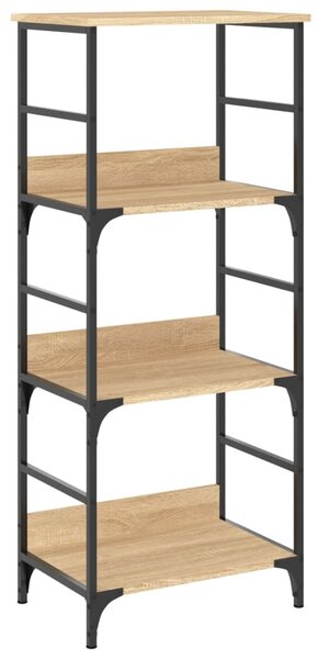 Sonoma tölgy színű szerelt fa könyvespolc 50 x 33 x 117,5 cm