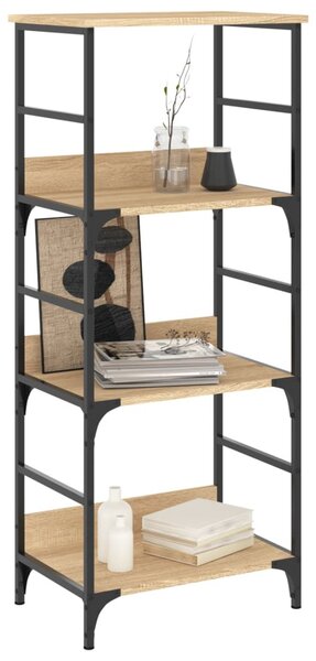 Sonoma tölgy színű szerelt fa könyvespolc 50 x 33 x 117,5 cm