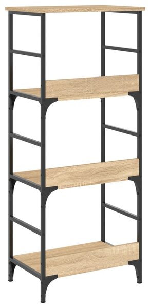 Sonoma tölgy színű szerelt fa könyvespolc 50 x 33 x 117,5 cm