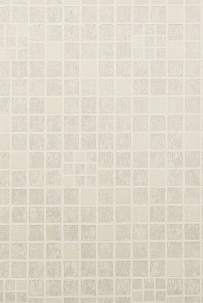 Drapp mozaik csempe mintás tapéta (18092)
